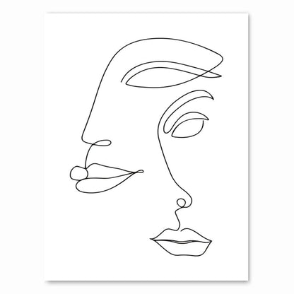 Tableau Minimaliste Femme - Canvanation