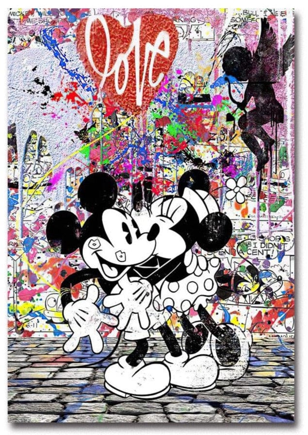 Tableau Mickey Et Minnie - Canvanation