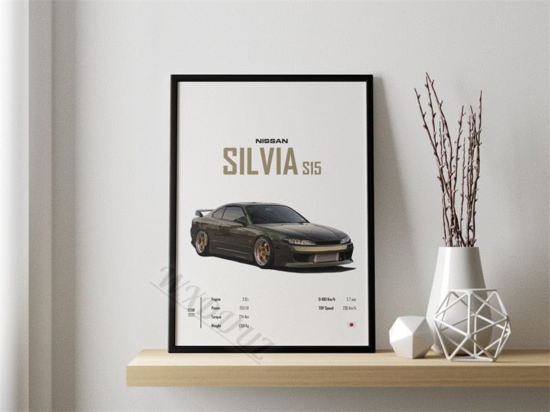 Canvanation 40x60cm Affiche Voiture Silvia Nissan