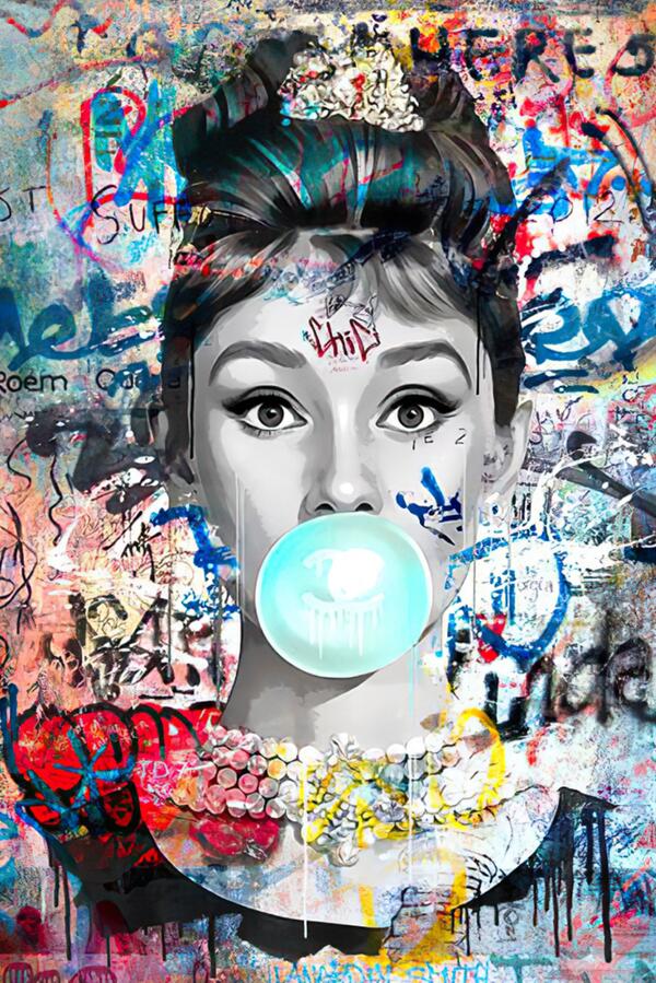 Tableau Visage Pop Art Femme - Canvanation