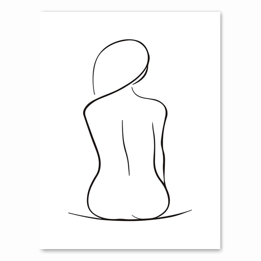 Tableau Minimaliste Femme - Canvanation