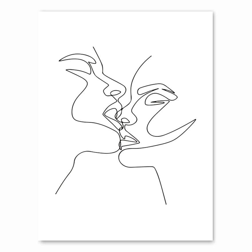 Canvanation A4 21x30cm / 9032-12 Affiche Minimaliste Femme