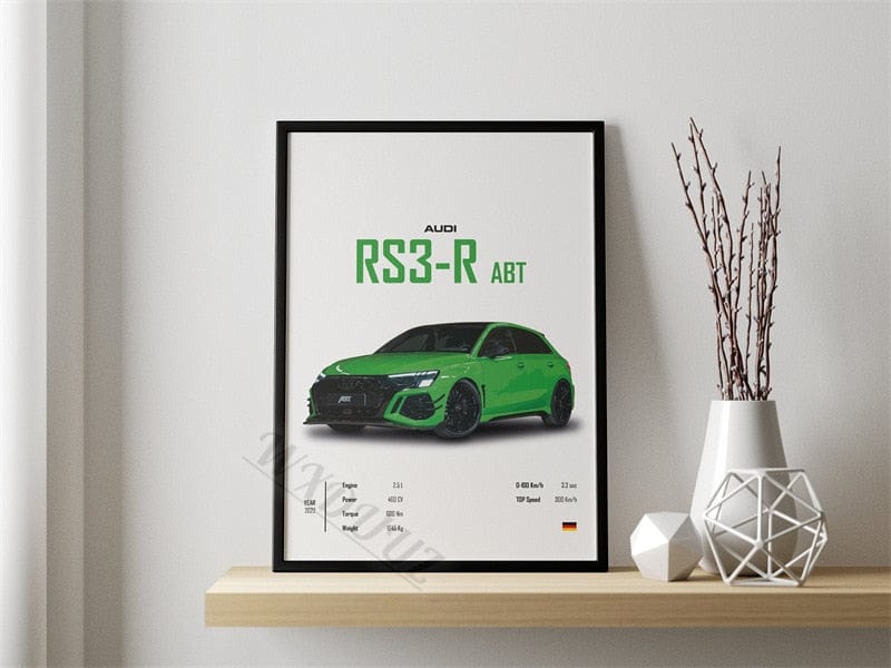 Canvanation 40x60cm Affiche Voiture Rs3 R Abt