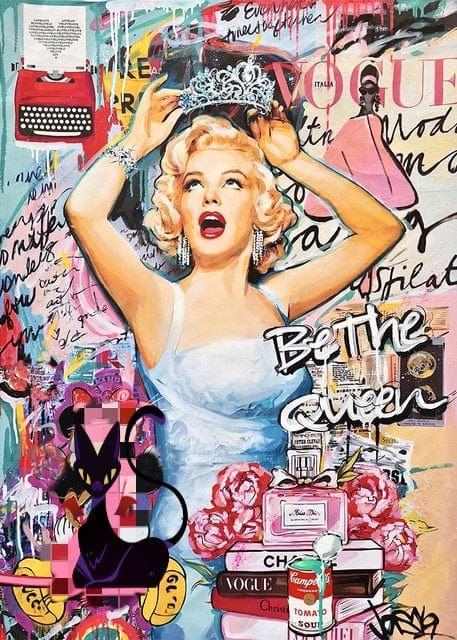 Canvanation 60x90cm Affiche Street Art Queen