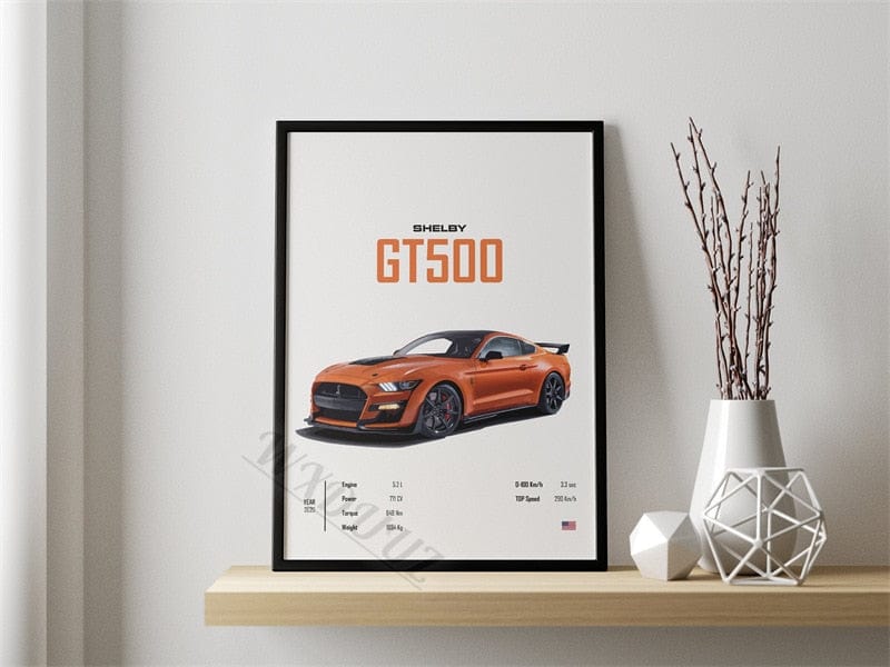 Affiche Voiture GT500 Canvanation