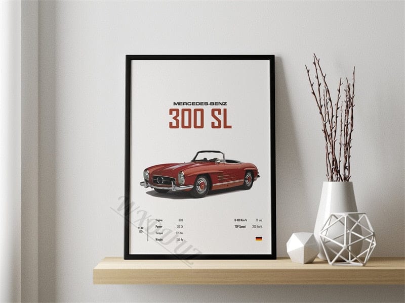 Canvanation 40x60cm No Frame / 10 Affiche Voiture 911 GTR 718