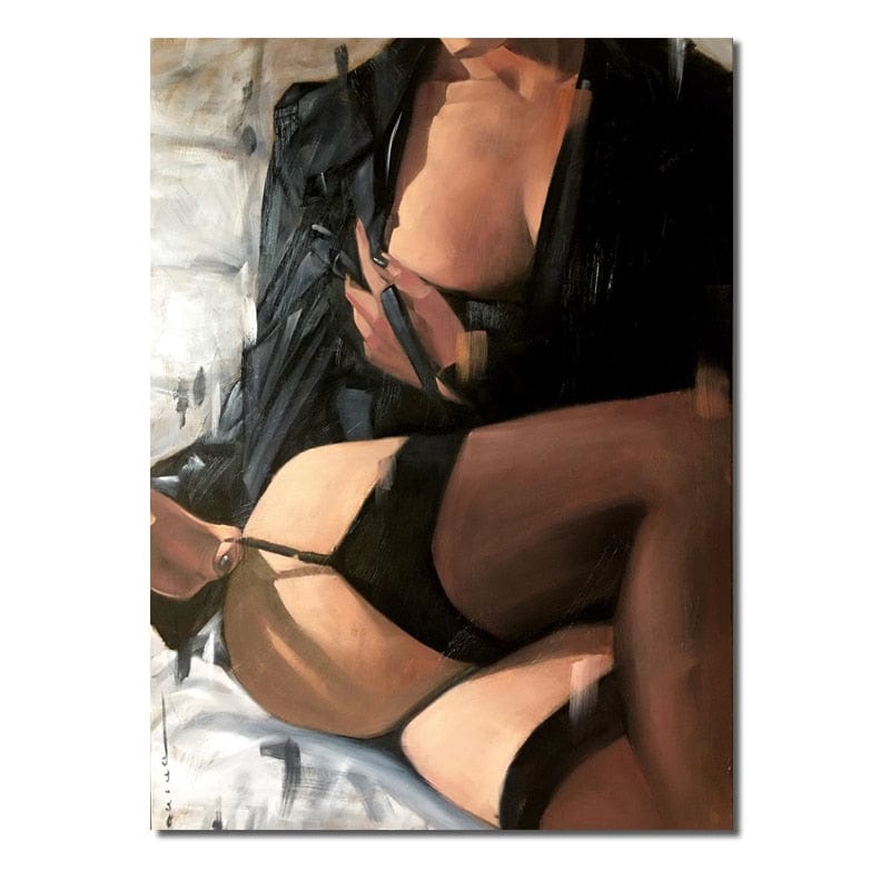 Tableau Femme Sensuelle Talon - Canvanation