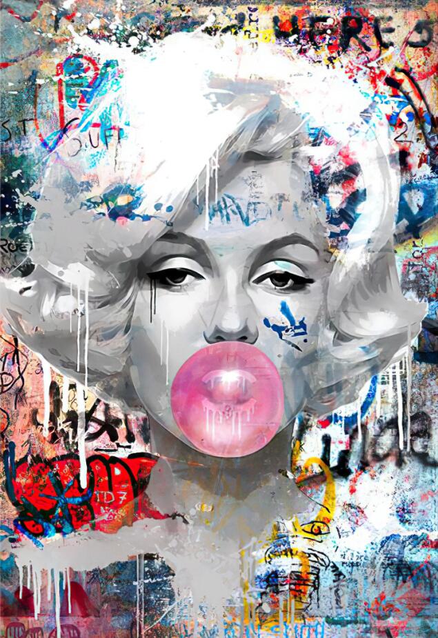 Tableau Visage Pop Art Femme - Canvanation