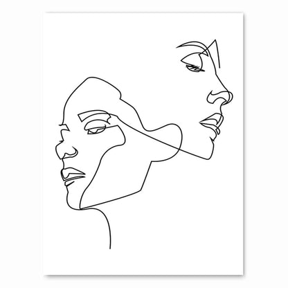 Tableau Minimaliste Femme - Canvanation