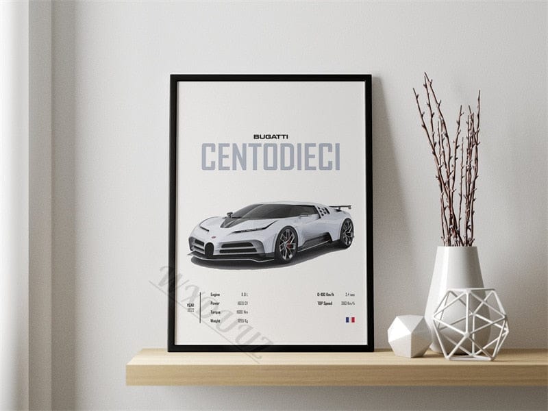 Affiche Voiture CENTODIECI Canvanation