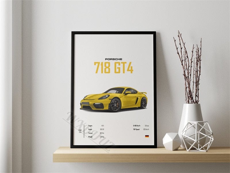 Affiche Voiture 911 GTR 718 Canvanation