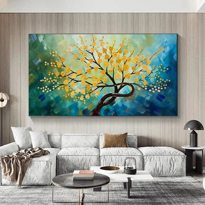 Tableau Arbre De Vie Bleu Canvanation