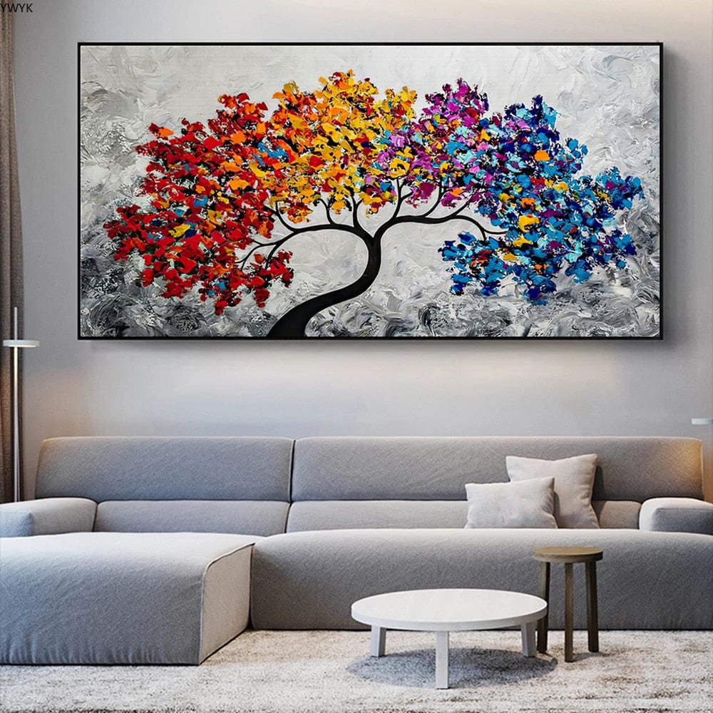 Canvanation Affiche Arbre De Vie Multicolore