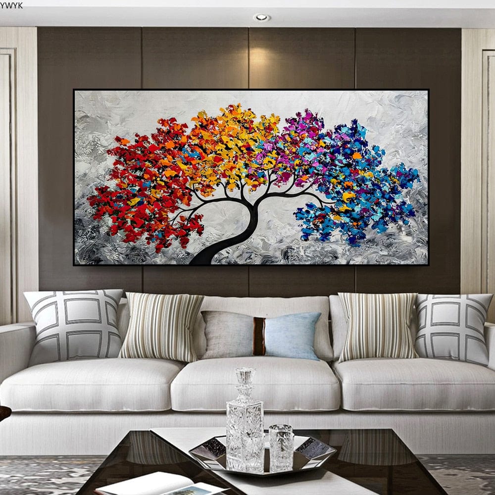 Canvanation Affiche Arbre De Vie Multicolore