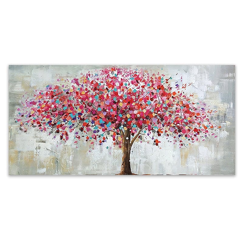 Tableau Arbre De Vie Rouge Canvanation