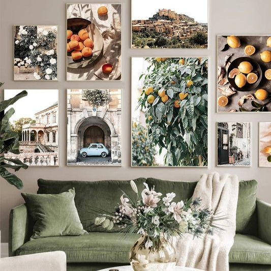 Canvanation Affiche Arbre Orange