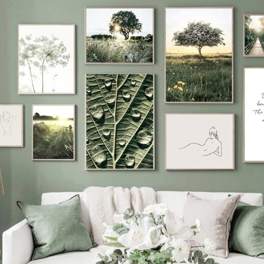 Canvanation Affiche Arbre Prairie
