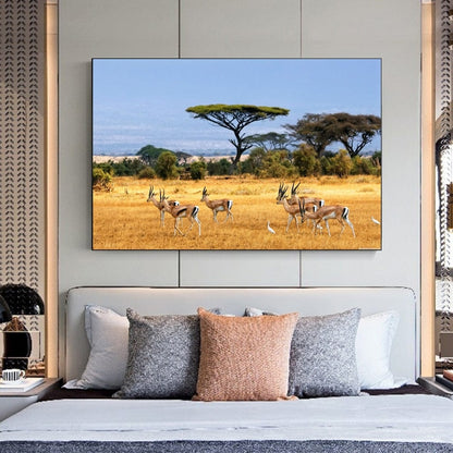 Tableau Avec Arbre Savane En Afrique Canvanation