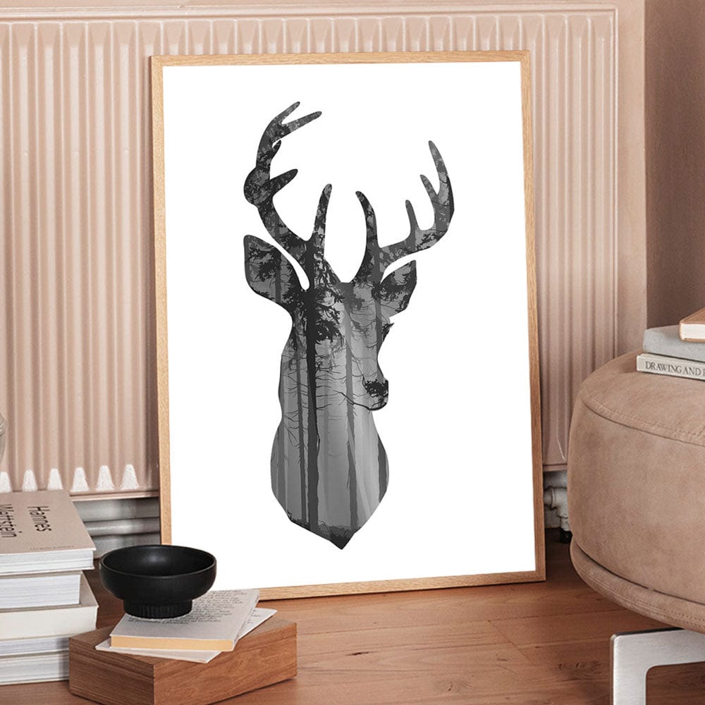 Tableau Cerf Scandinave Canvanation