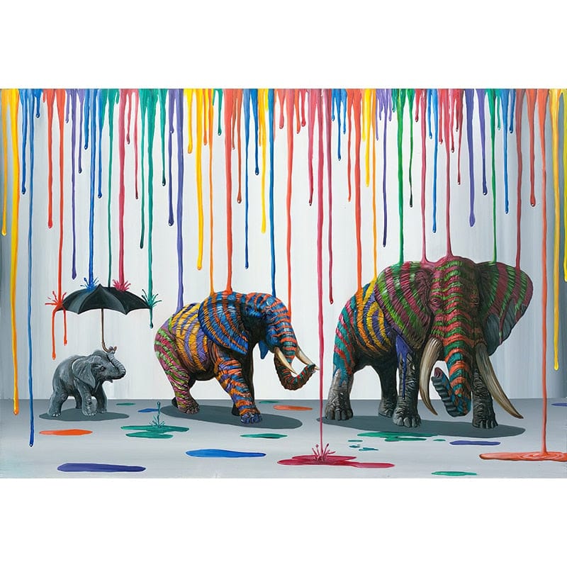 Tableau Eléphant Grand Format Canvanation