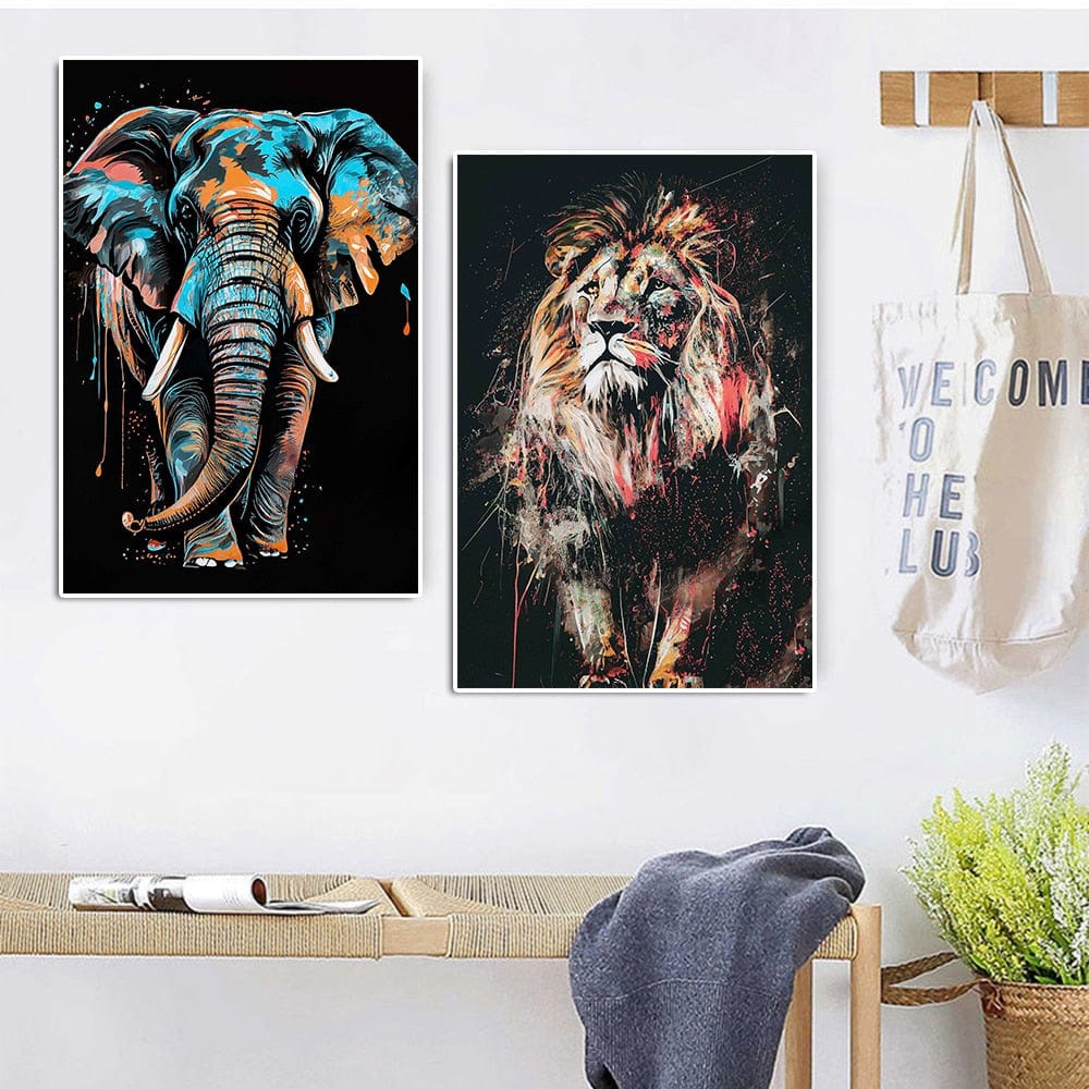 Canvanation Affiche Elephant Pop Art