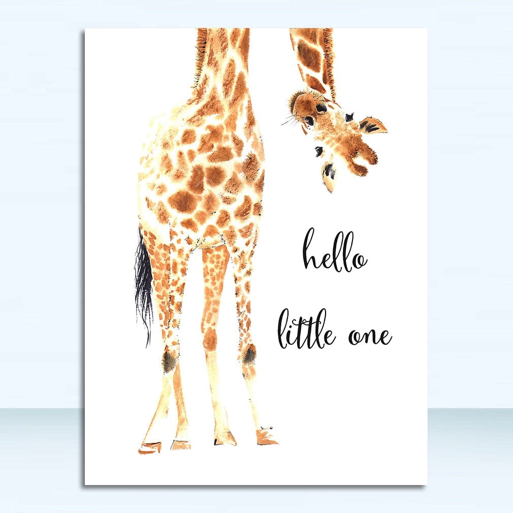 Tableau Girafe Couleur Canvanation