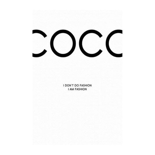 Canvanation 50X70cm / 2 Affiche Marque De Luxe Coco