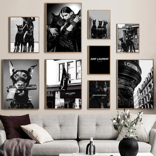 Tableau Marque De Luxe Noir Canvanation