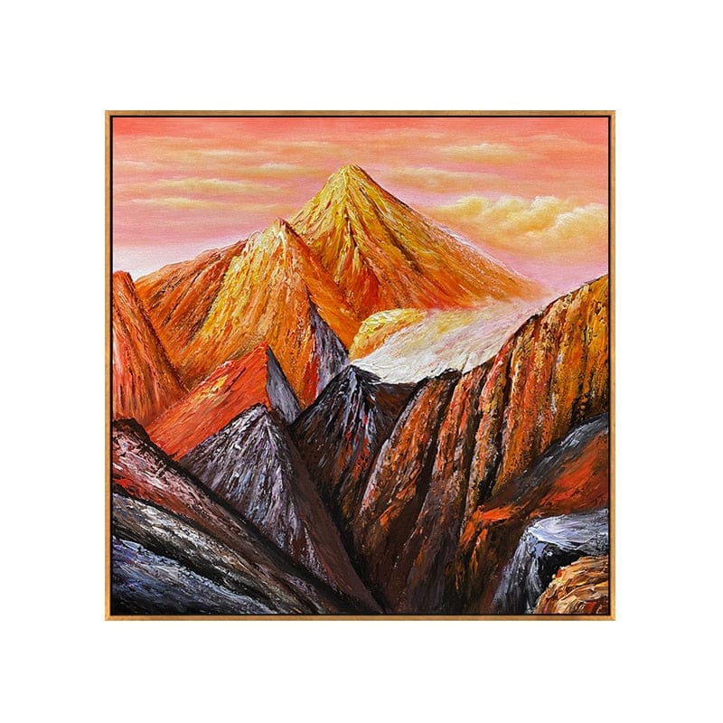 Canvanation 70x70cm Affiche Paysage Montagne