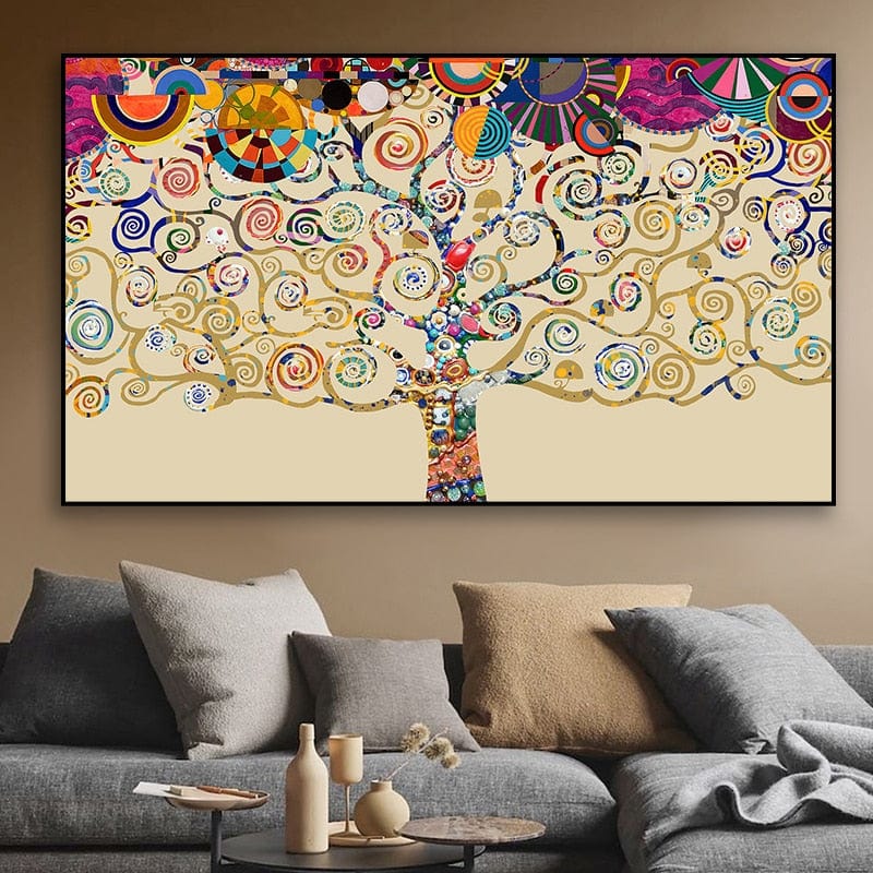 Tableau Peinture Arbre De Vie Canvanation