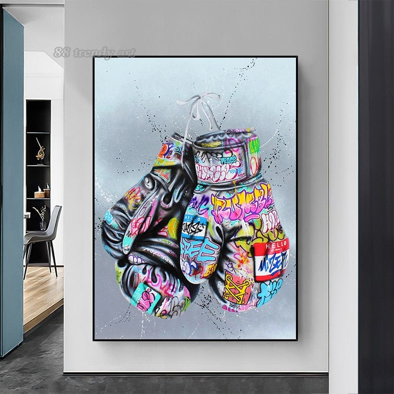 Tableau Pop Art Luxe Gants De Boxe Canvanation