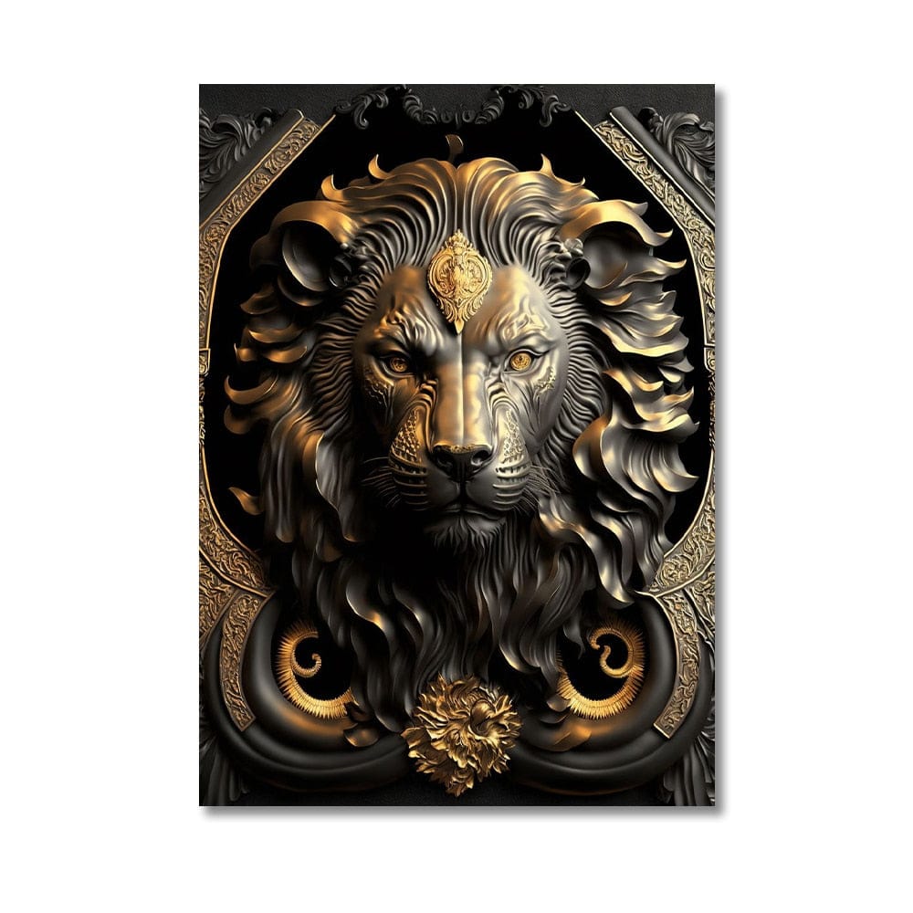 Canvanation 60x80 Cm Cadre Roi Lion