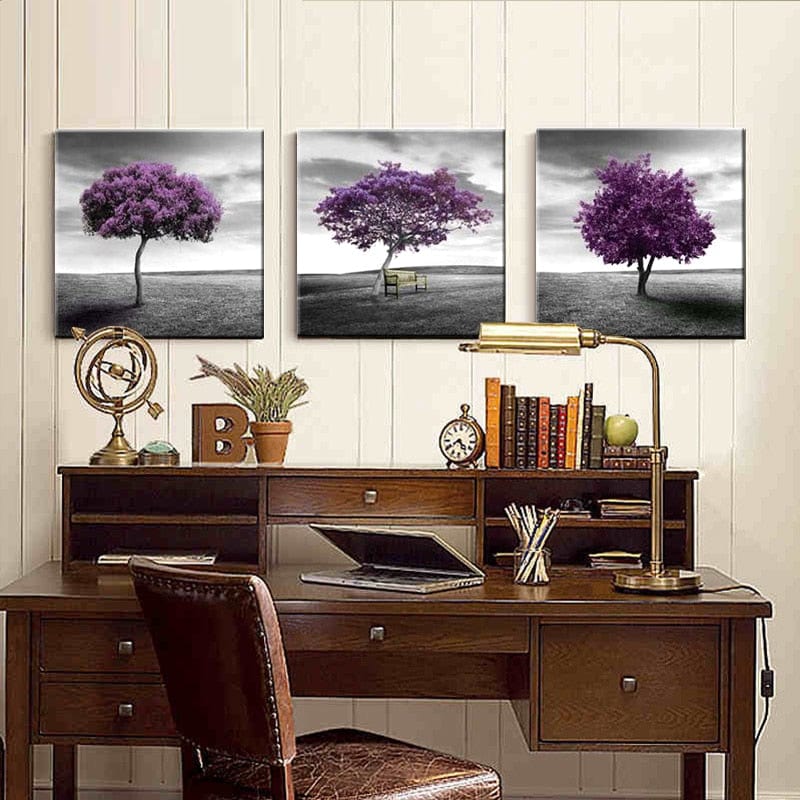 Toile Arbre Violet Canvanation