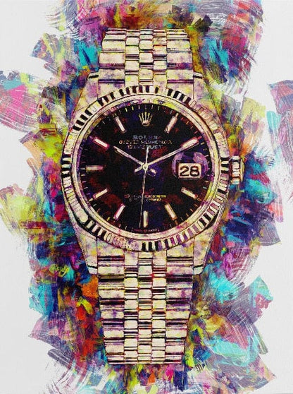 Tableau Rolex Rose - Canvanation