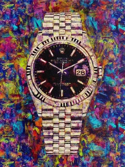 Tableau Rolex Rose - Canvanation